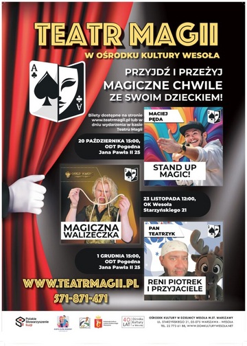 Plakat Magiczny spektakl dla dzieci: Reni Piotrek i Przyjaciele w Wesołej