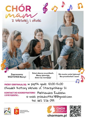 Plakat Spotkania Chóru Mam w Wesołej