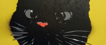 Plakat Wernisaż wystawy „Nie-BANKSY” Arkadiusza Foltyńskiego w Wesołej