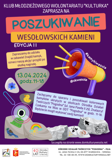 Plakat Wielka Gra – Poszukiwania Wesołowskich Kamieni